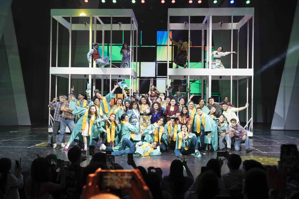 Scenes from Bagets The Musical captured the story of friendship, first love, and growing up, set against a vibrant 1980s backdrop.